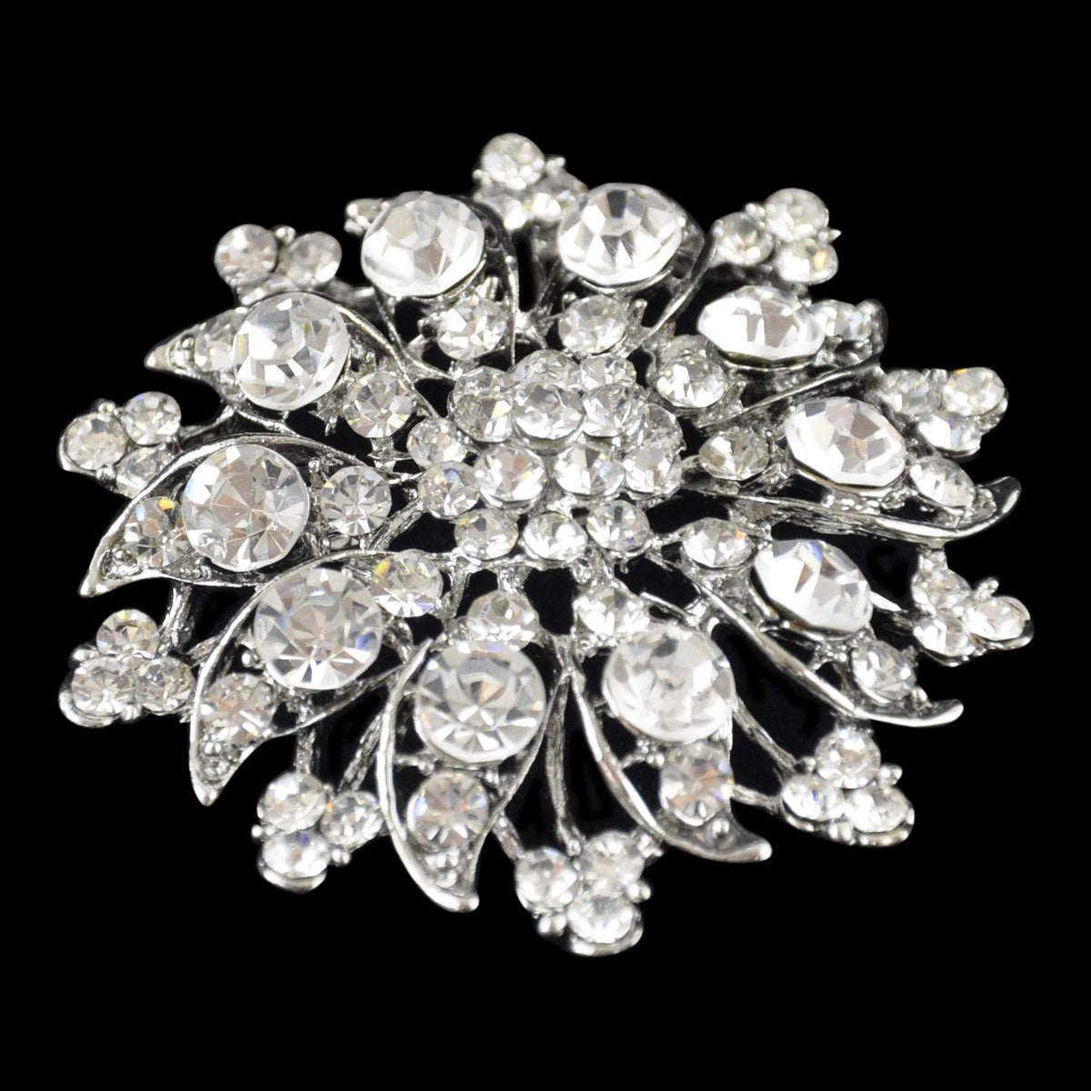 Rhinestone Brooch - 2 1/2