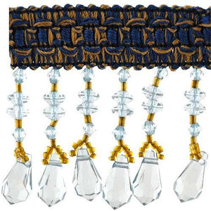 Fascination Collection Beaded fringe --2 1/2" width -BB-926-04/10