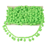 3/4" Pompom Trim by 10 yard rolls. Available in 21 colors.