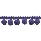 3/4" Pompom Trim by 10 yard rolls. Available in 21 colors.