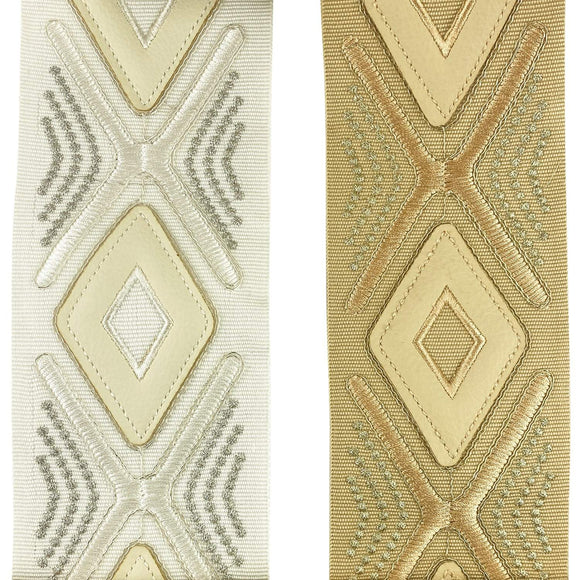 [NEW] Diamond Design 3 Inch Embroidered Tape - BR-7536