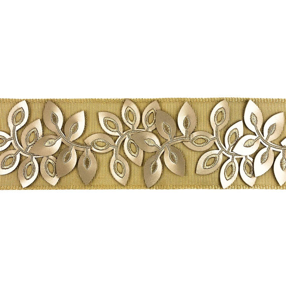 Embossed 3 Inch Floral Tape - Gold - BR-7537-10