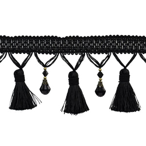 Paulette Collection-4" length-BEADED TASSEL FRINGE -BF-4027-02