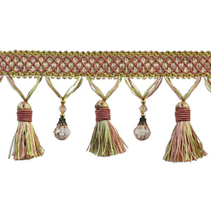 Paulette Collection-4" length-BEADED TASSEL FRINGE -BF-4027-20/14