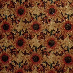 18" x 15" Cork Fabric - 3 Pack BPC-1000 Red Sunflower