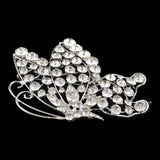 Rhinestone Brooch  - 2 1/2" wide x 2 1/2" long - BW-138