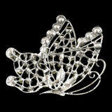 Rhinestone Brooch  - 2 1/2" wide x 2 1/2" long - BW-138